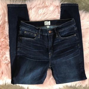 J. Crew 9” High-rise Toothpick Jean 29